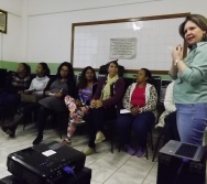 NA TRILHA DOS VALORES - SEGURANÇA FERROVIÁRIA E CIDADANIA - CARIACICA - SENSIBILIZAÇÃO DE PROF