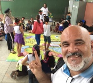 AULA DE SEGURANÇA FERROVIÁRIA - ESCOLA GENERAL TIBÚRCIO - BAIRRO PORTO DE SANTANA/CARIACICA