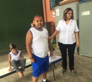 AULA DE SEGURANÇA FERROVIÁRIA - ESCOLA GENERAL TIBÚRCIO - BAIRRO PORTO DE SANTANA/CARIACICA