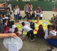 AULA DE SEGURANÇA FERROVIÁRIA - ESCOLA GENERAL TIBÚRCIO - BAIRRO PORTO DE SANTANA/CARIACICA