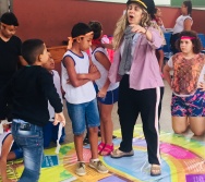 AULA DE SEGURANÇA FERROVIÁRIA - ESCOLA GENERAL TIBÚRCIO - BAIRRO PORTO DE SANTANA/CARIACICA