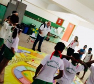 AULA DE SEGURANÇA FERROVIÁRIA - ESCOLA ANTÔNIO COUTINHO - BAIRRO RETIRO SAUDOSO/CARIACICA
