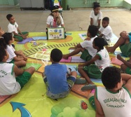 AULA DE SEGURANÇA FERROVIÁRIA - ESCOLA ANTÔNIO COUTINHO - BAIRRO RETIRO SAUDOSO/CARIACICA