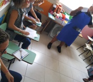 SEGUNDA AULA DO CURSO CONTANDO HISTÓRIAS COLORINDO VIDAS - TURMA 5/2019.
