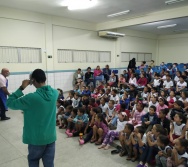 CONTAÇÃO DE HISTÓRIA NA EMEF JORGE AMADO - ESCOLA PARCERIA - ABERTURA DO PROJETO DE LITERATURA