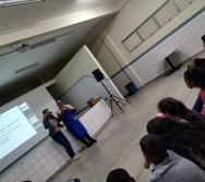 CONTAÇÃO DE HISTÓRIA NA EMEF JORGE AMADO - ESCOLA PARCERIA - ABERTURA DO PROJETO DE LITERATURA