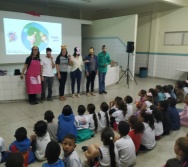 CONTAÇÃO DE HISTÓRIA NA EMEF JORGE AMADO - ESCOLA PARCERIA - ABERTURA DO PROJETO DE LITERATURA