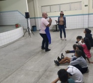 CONTAÇÃO DE HISTÓRIA NA EMEF JORGE AMADO - ESCOLA PARCERIA - ABERTURA DO PROJETO DE LITERATURA