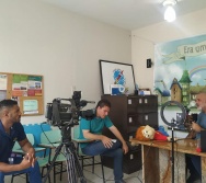 Entrevista e Gravação da TV TRIBUNA hj 31/03 do Projeto Eu conto daqui...Você conta daí...