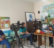 Entrevista e Gravação da TV TRIBUNA hj 31/03 do Projeto Eu conto daqui...Você conta daí...