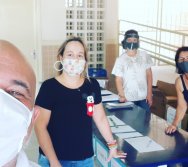 ENTREGA DOS KIT NTV - ESCOLA ANTÔNIO VIEIRA DE REZENDE - CENTRAL CARAPINA - SERRA/ES.