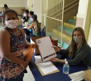 ENTREGA DOS KITS NTV NA ESCOLA  ANTÔNIO VIEIRA DE REZENDE - CENTRAL CARAPINA/SERRA