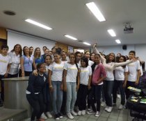 PALESTRA INTERATIVA NO SENAC - VILA VELHA COM ADOLESCENTES APRENDIZES - VESPERTINO