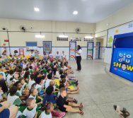 PROJETO COLORIR SUSTENTÁVEL - START COM SHOW DE BONECOS - ETAPA COMPOSTEIRA - PRESENÇA VIP DO  TIO DIU - CMEI SILVESTRE