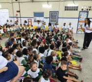 PROJETO COLORIR SUSTENTÁVEL - START COM SHOW DE BONECOS - ETAPA COMPOSTEIRA - PRESENÇA VIP DO  TIO DIU - CMEI SILVESTRE