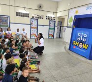 PROJETO COLORIR SUSTENTÁVEL - START COM SHOW DE BONECOS - ETAPA COMPOSTEIRA - PRESENÇA VIP DO  TIO DIU - CMEI SILVESTRE