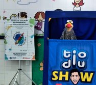 PROJETO COLORIR SUSTENTÁVEL - START COM SHOW DE BONECOS - ETAPA COMPOSTEIRA - PRESENÇA VIP DO  TIO DIU - CMEI SILVESTRE