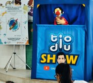PROJETO COLORIR SUSTENTÁVEL - START COM SHOW DE BONECOS - ETAPA COMPOSTEIRA - PRESENÇA VIP DO  TIO DIU - CMEI SILVESTRE