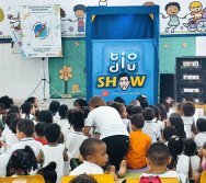 PROJETO COLORIR SUSTENTÁVEL - START COM SHOW DE BONECOS - ETAPA COMPOSTEIRA - PRESENÇA VIP DO  TIO DIU - CMEI SILVESTRE