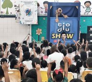 PROJETO COLORIR SUSTENTÁVEL - START COM SHOW DE BONECOS - ETAPA COMPOSTEIRA - PRESENÇA VIP DO  TIO DIU - CMEI SILVESTRE