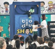 PROJETO COLORIR SUSTENTÁVEL - START COM SHOW DE BONECOS - ETAPA COMPOSTEIRA - PRESENÇA VIP DO  TIO DIU - CMEI SILVESTRE