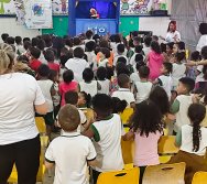 PROJETO COLORIR SUSTENTÁVEL - START COM SHOW DE BONECOS - ETAPA COMPOSTEIRA - PRESENÇA VIP DO  TIO DIU - CMEI SILVESTRE