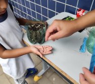 DIA DE PLANTAR RABANETES COM O CMEI REGIONAL SILVESTRE - PEQUENOS HORTICULTORES NO PROJETO COLORIR SUSTENTÁVEL