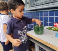DIA DE PLANTAR RABANETES COM O CMEI REGIONAL SILVESTRE - PEQUENOS HORTICULTORES NO PROJETO COLORIR SUSTENTÁVEL