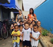 DIA DE PLANTAR RABANETES COM O CMEI REGIONAL SILVESTRE - PEQUENOS HORTICULTORES NO PROJETO COLORIR SUSTENTÁVEL