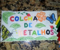 CURSO DE APRIMORAMENTO DE PROFESSORES - CMEI CORA CORALINA - ATIVIDADE COLCHA DE RETALHOS