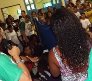 PC3ES - MOSTRA CULTURAL NA EMEF ANTÔNIO V. REZENDE - SERRA. MAT e VESP