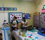 PC3ES - MOSTRA CULTURAL NA EMEF ANTÔNIO V. REZENDE - SERRA. MAT e VESP