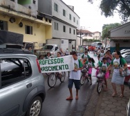 PC3ES  - CULMINÂNCIA DO PROJETO NA ESCOLA PROF ERNESTO NASCIMENTO COM PASSEATA NA RUA