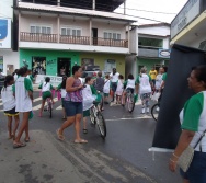 PC3ES  - CULMINÂNCIA DO PROJETO NA ESCOLA PROF ERNESTO NASCIMENTO COM PASSEATA NA RUA