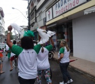 PC3ES  - CULMINÂNCIA DO PROJETO NA ESCOLA PROF ERNESTO NASCIMENTO COM PASSEATA NA RUA
