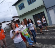 PC3ES  - CULMINÂNCIA DO PROJETO NA ESCOLA PROF ERNESTO NASCIMENTO COM PASSEATA NA RUA