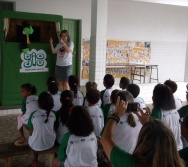PC3ES  - CULMINÂNCIA DO PROJETO NA ESCOLA PROF ERNESTO NASCIMENTO COM PASSEATA NA RUA