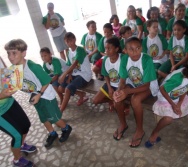 PC3ES  - CULMINÂNCIA DO PROJETO NA ESCOLA PROF ERNESTO NASCIMENTO COM PASSEATA NA RUA