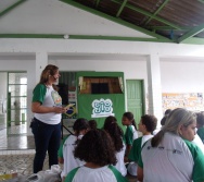 PC3ES  - CULMINÂNCIA DO PROJETO NA ESCOLA PROF ERNESTO NASCIMENTO COM PASSEATA NA RUA