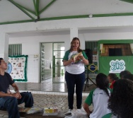PC3ES  - CULMINÂNCIA DO PROJETO NA ESCOLA PROF ERNESTO NASCIMENTO COM PASSEATA NA RUA