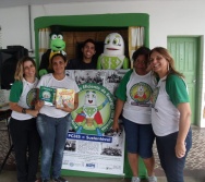 PC3ES  - CULMINÂNCIA DO PROJETO NA ESCOLA PROF ERNESTO NASCIMENTO COM PASSEATA NA RUA