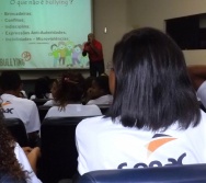PALESTRA TODOS CONTRA O  BULLYING NO SENAC - 300 ADOLESCENTES CAPACITADOS