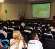 PALESTRA TODOS CONTRA O  BULLYING NO SENAC - 300 ADOLESCENTES CAPACITADOS