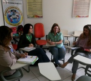 Reunião a Empresa Vale sobre a implantação do Projeto Na Trilha dos Valores