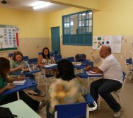 Reunião de adesão ao Projeto NA TRILHA DOS VALORES da EMEF ANTÔNIO VIEIRA DE REZENDE - SERRA