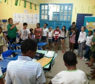 NA TRILHA DOS VALORES - CAPRI DE ALUNOS - ESCOLA ESCOLA EMEF ANTÔNIO V. DE REZENDE - SERRA