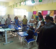 NA TRILHA DOS VALORES - CAPRI DE ALUNOS - ESCOLA ESCOLA EMEF ANTÔNIO V. DE REZENDE - SERRA