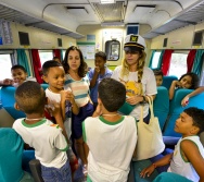 FOTOS DO PROJETO NA TRILHA DOS VALORES - EQUIPE DE COMUNICÃO VALE