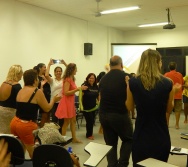 Oficina de Contação de histórias com turma de pedagogia da FACULDADE NOVO MILÊNIO