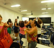 Oficina de Contação de histórias com turma de pedagogia da FACULDADE NOVO MILÊNIO